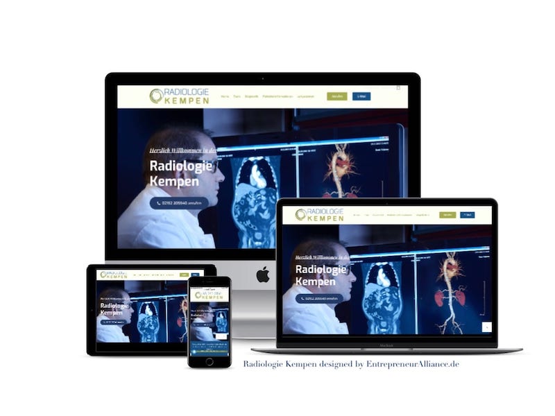 Radiologie Webdesign für Ärzte Referenz